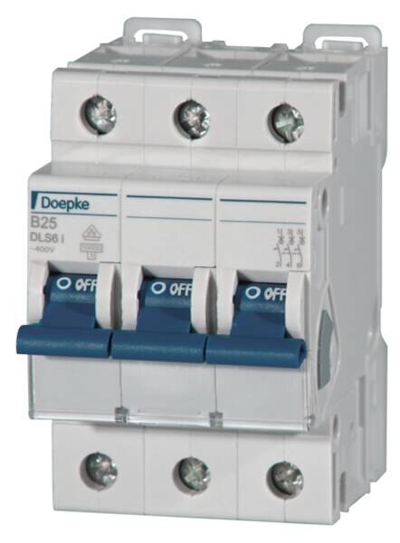 Doepke DOEPKE Leitungsschutzschalter UC B 25A DLS 6I B25-3 10KA 3p 400V 3TE 50Hz IP20