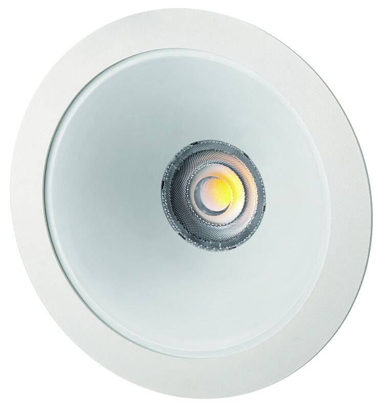 Rutec 21051WW LED-Downlight CYRA M,230V,18/24W, IP20,3000K, CRI80,RAL9010