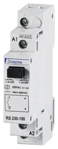 DOEPKE Stromstoßschalter 230VAC 1TE 16A RS 230-100 230V Reiheneinbaugerät mech Schalt