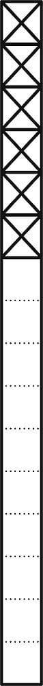 Siedle&Söhne Kommunikations-Stele 1,6m dgr/gli 6Mod KSF 616-6 DG