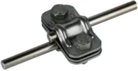 Dehn UNI-Trennklemme NIRO mit Platte f.2x Rd8-10 UTK 8.10 8.10 ZP V2A