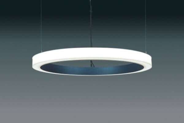 Ø740 H53mm 230V 57 6W IP20 3000K CRI80-RAL9006 AULE-740 Ringleuchte