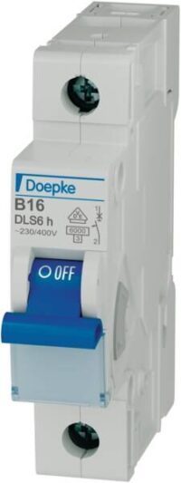 DOEPKE Leitungsschutzschalter UC B 16A DLS 6H B16-1 6KA 1-polig 230V 1TE 50Hz IP20