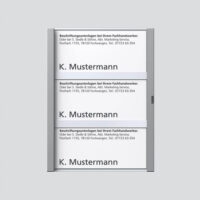 Siedle&Söhne Namensschild sil-met komplett für TM 612-3 SM 200029792-00