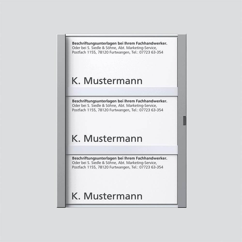 Siedle Siedle&Söhne Namensschild sil-met komplett für TM 612-3 SM 200029792-00