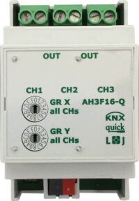 Bild vom Produkt: Lingg&amp;Janke KNX Schaltaktor quick 3-fach 16A 3TE AH3F16-Q