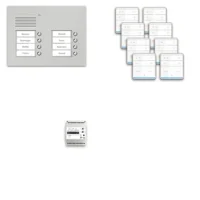 TCS Tür Control pre:pack Audio Unterputz 8 Wohneinheiten mit Außenstation PUK PPUF08/2-EN/01