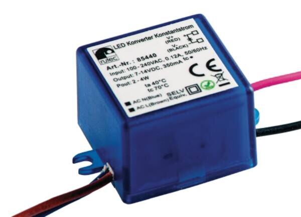 Rutec LED Konverter 350mA 2W-4W 7-14V PHE440