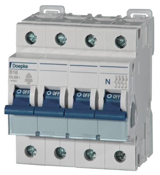Doepke DOEPKE Leitungsschutzschalter UC B 16A DLS 6I B16-3+N 10KA 3+N 400V 4TE 50Hz