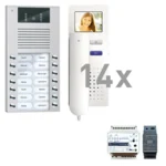TCS Tür Control Videopack 14 AVE 14 Tasten Aufputz PVE15140-0010