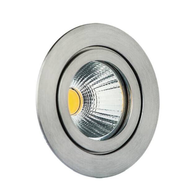 Rutec starr rund 350mA 7W IP55 3000K CRI90-V4A CIRDAN COB LED-Einbaustrahler
