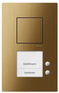 TCS Tür Control Carus Audio Außenstation 1-reihig bronze CAE1002-0151
