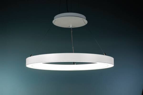 Rutec Ø1055 H53mm 230V 95 1W IP20 3000K CRI80-RAL9010 CORMA-1055 Ringleuchte