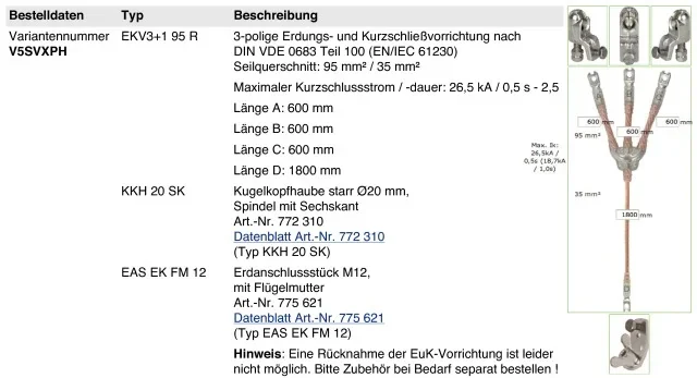 Dehn DEHN Kurzschließvorri. V5SVXPH