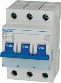 DOEPKE Leitungsschutzschalter UC B 16A DLS 6H B16-3 6KA 3-polig 400V 3TE 50Hz IP20