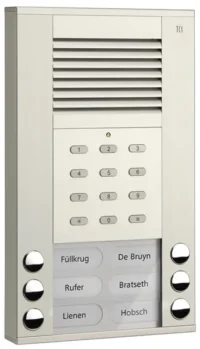 TCS Tür Control Audioaußenstation 1-reihig 6 Tasten Codeschl. ASE51060-0010