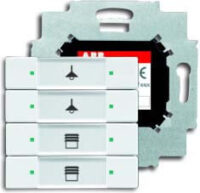 ABB Stotz S&J Bedienteil Solo Bundle 4-fach weiß 6127/01-84-500