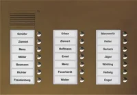 TCS Tür Control Audio Außenstation PUK 21 Tasten 3-spaltig Unterputz PUK21/3-EB