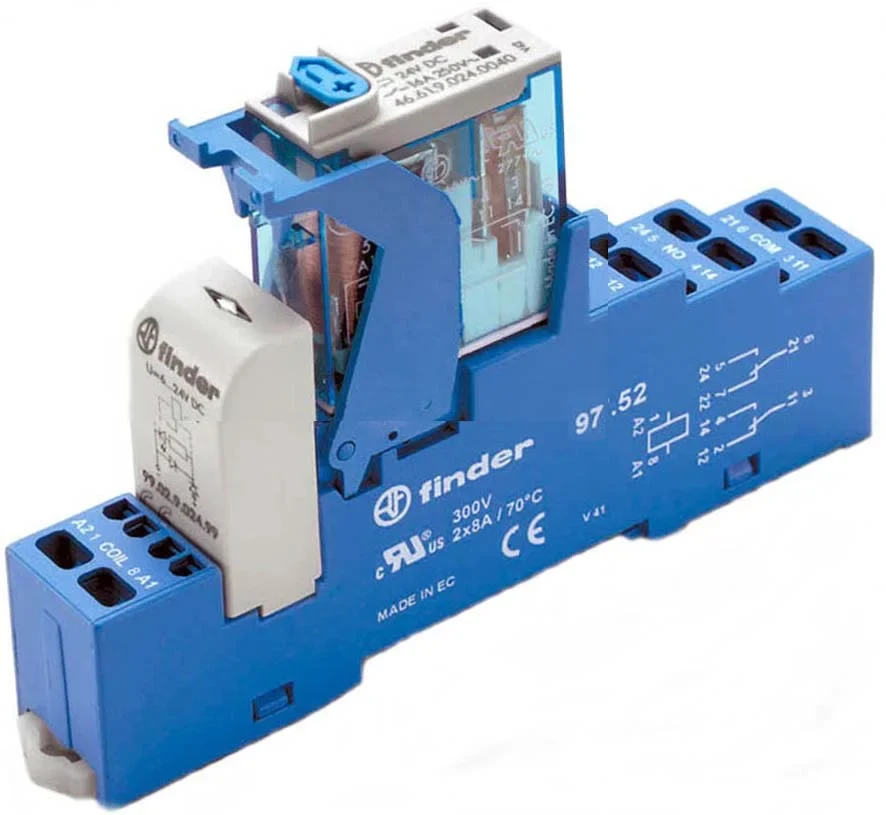 Finder Finder Koppelrelais 24VDC 2 Wechsler 4C.52.9.024.0050