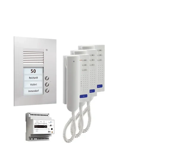 TCS TCS Tür Control Paketlösung Unterputz 3 Wohneinheiten PPU03-EN/02