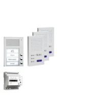 TCS Tür Control Paketlösung Aufputz 3 Wohneinheiten z hörerl Freisprech. PPAF03-EN/02