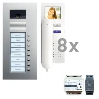 TCS Tür Control Videosprechanlgenset color 8 Tasten Freisprech. PVU1680-0010
