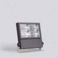BEGA LED-Anbaustrahler 190W Konv DALI mt 84531 4LEDs graphit RGBW 11069lm Alu