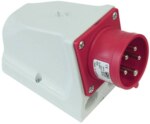 ABL CEE-Aufbaugerätestecker 4-polig 32A 9h G42S22 230V/bl IP44 Schraubkl abgew Kunststoff