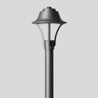 BEGA LED-Aufsatzleuchte 40W 76mm 3000K 85198K3 3544lm graphit Konv Alu IP65