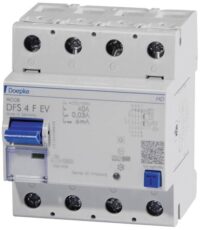 DOEPKE FI-Schutzschalter F 4-polig 400V 40A DFS4 040-4/0,03-F EV 0,03A 4TE Reiheneinbaugerät 10kA