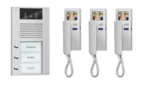TCS Tür Control Videosprechanlgenset color 3 WE, mit Hörer PVE1530-0010