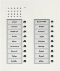 TCS Tür Control Audio Außenstation PUK 18 Tasten 2-spaltig Unterputz PUK18/2-WS