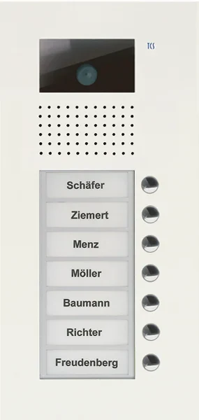 TCS TCS Tür Control Video color Außenstation V PUK 7 Tasten 1-spalt AVU14070-0019