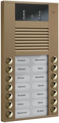 TCS Tür Control Video color Außenstation 14Tast 2reih Aufputz bro AVE14143-0012