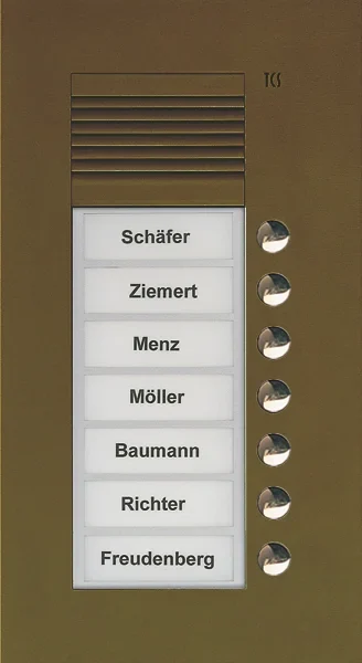 TCS TCS Tür Control Audio Außenstation PUK 7 Tasten 1spaltig Unterputz b PUK07/1-EB