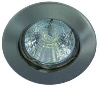Rutec ALU55845 ALU-Druckguss Einbau- Strahler Starr f.MR-16 eisen geb. - 50 W
