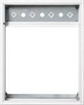 Siedle&Söhne Kombirahmen silbermetallic KR 614-1/1 SM