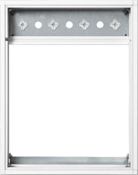 Siedle&Söhne Kombirahmen silbermetallic KR 614-1/1 SM