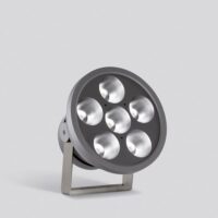 BEGA LED-Anbaustrahler 132W Konv DALI mt 84550 6LEDs graphit 4000K RGBW 8342lm