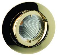 Rutec ALU55373N ALU Druckguss o.Spreng- Ring schwenkbar f.MR16 gold 50 W
