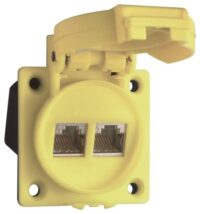 ABL Anschlussdose Cat6 1x2xRJ45 ge ger RJ45K13 Bodentank/UFmont RAL1016