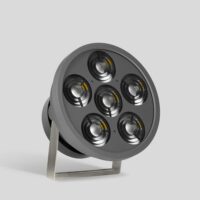 BEGA LED-Anbaustrahler 326W Konv 1-10V 84541K22 DALI 6LEDs graphit 2200K ws mt