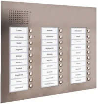 TCS Tür Control Audio Außenstation PUK 30 Tasten 3-spaltig Unterputz PUK30/3-ES
