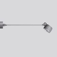 BEGA LED-Anbaustrahler 5,2W Konv 1LED si 84490AK3 3000K ws 489lm si mt RF:hglz