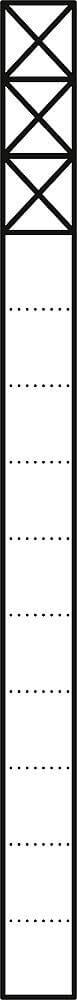 Siedle&Söhne Kommunikations-Stele 1,3m sil/met 3Mod KS 613-3 SM