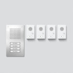 Siedle&Söhne Audio-Set Siedle Classic Edelstahl/Weiß SET CLAB 850-4 E/W