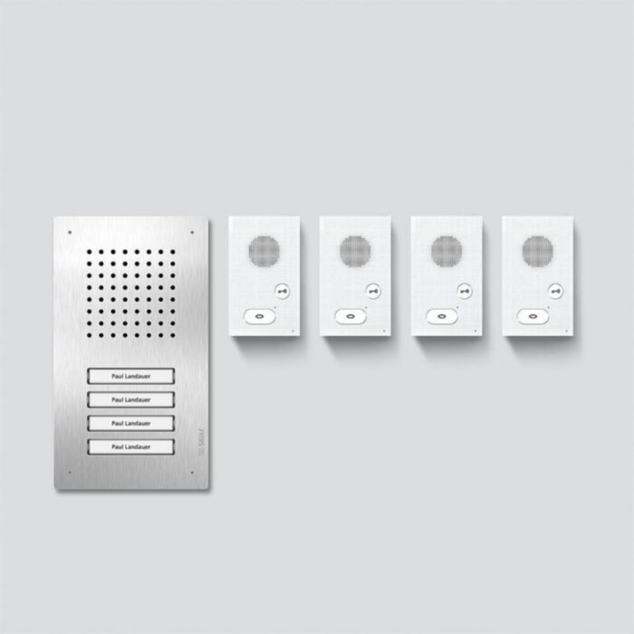Siedle&Söhne Audio-Set Siedle Classic Edelstahl/Weiß SET CLAB 850-4 E/W – Bild 1