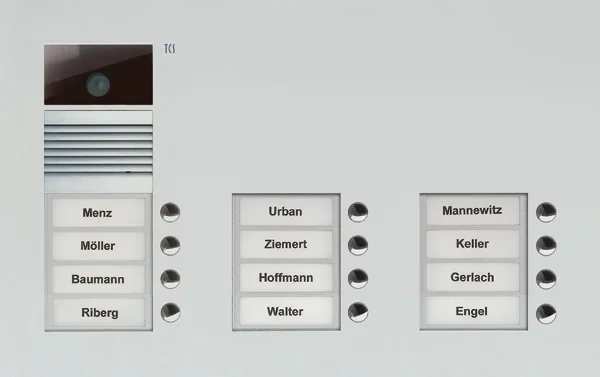 TCS TCS Tür Control Video-Außenstation Color dreispaltig, f.12 Wohneinheiten AVU16120-0010