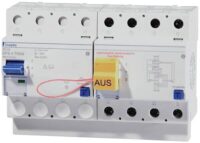 DOEPKE FI-Schutz mit Zusatz 4-polig 400V 40A DFS4 040-4/0,03-A TWIN 0,03A Reiheneinbaugerät A 8TE