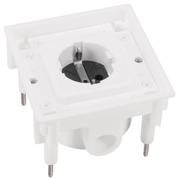 ABL ABL Anbausteckdose IP20 ger weiß Kunststoff hfr 1471 Schraubkl